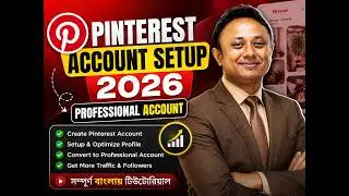 Pinterest Account Create & Professional Account Setup Bangla Tutorial | Nisith Roy