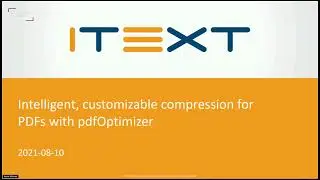 iText at Dev Innovation Summit: Intelligent, Customizable Compression for PDFs with PdfOptimizer