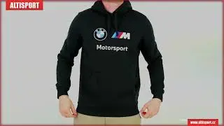 Pánská mikina PUMA BMW MMS ESS FLEECE HOODIE 538142 01 BLACK