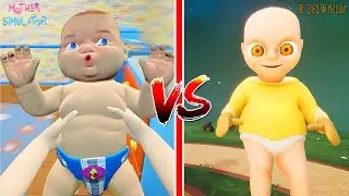 WHICH IS THE HARDEST BABY? 😱Mother Simulator vs Baby in Yellow