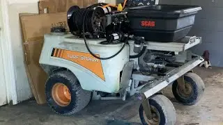 Oil change on this Scag turf storm #North CountrySouthCity #ScaleAndBones