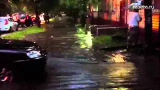 Ливень  гроза и потоп в Москве