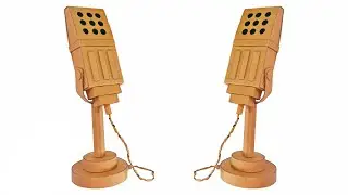 How To Make Microphone With Cardboard | Cardboard Craft Easy