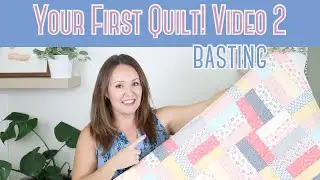 Beginner Quilting Series #2 Jelly Roll Quilt - How To Baste A Quilt For Beginners!
