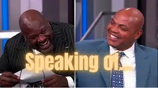 Charles Barkley: “speaking of cumming” and Shaq and the TNT crew loses it.