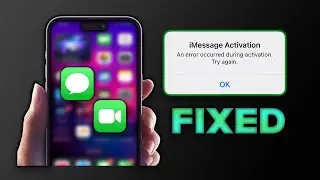 How To Fix iMessage Activation Error