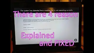 FIX The system has detected that a cooling fan is not operating correctly - THERE ARE 4 REASON