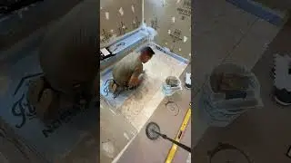Is this tile too small for this shower floor renovation ?!? 