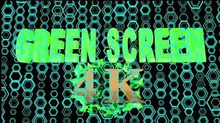 4K Green Screen Free - HEXAGON OVERLOAD Background or Overlay!
