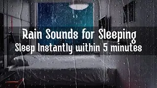 Rain Sounds for Sleeping • (Futuristic Room) • Sleep Instantly within 5 minutes