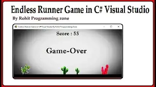 Endless Runner Game in C# Visual Studio By Rohit Programming Zone