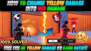 HOW TO CHANGE YELLOW DAMAGE INTO RED DAMAGE in Free Fire 🔥
