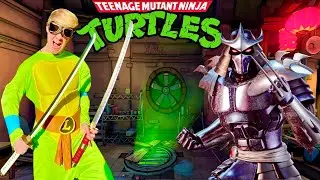 TEENAGE MUTANT NINJA TURTLES IRL! (Defending Papa Jake House)