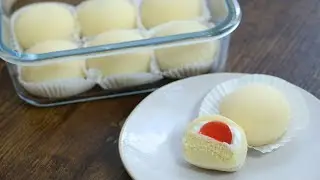 Bánh tuyết thiên sứ homemade - dẻo dẻo dai dai cùng nhân mát lạnh | Cream rice cake/mochi