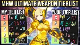 THE DEFINITIVE Weapon Tierlist for Monster Hunter World! 2024 EDITION
