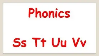 English phonics STUV. Английский алфавит. Буквы STUV