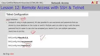 Remote Access with SSH & Telnet - 12