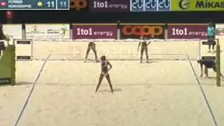 Larissa-Juliana BRA vs. Forrer-Vergé-Dépré SUI Pool B Grand Slam Gstaad WORLD TOUR 2011