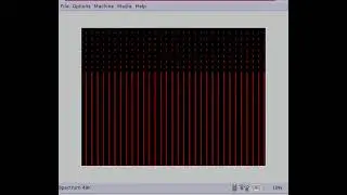 ZX Spectrum 48k boot sequence at 10% speed in FUSE emulator