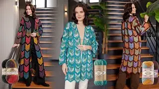 Alize Angora Gold ile Motifli Hırka