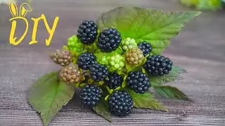 Сделала реалистичные ягодки ЕЖЕВИКИ / МАЛИНЫ из необычного материала / бюджетный DIY