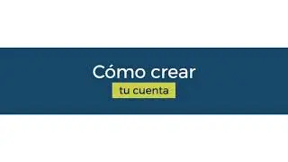 Cómo crear una cuenta