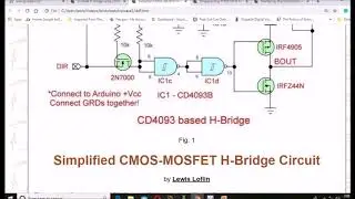 Pt. 2 Simplified CMOS-MOSFET H-Bridge Circuit