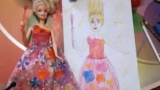 Как нарисовать БАРБИ ФЕЮ ВОЛШЕБНИЦУ/Fairy barbie/art for kids