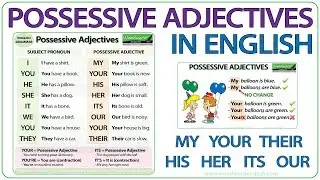 Possessive Adjectives in English - Grammar Lesson