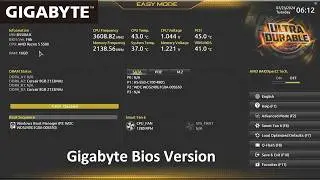 How to check Gigabyte Bios Version