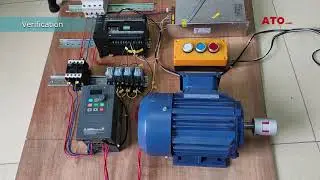 How to control a 3-phase motor with PLC & VFD | Delay program & interlock