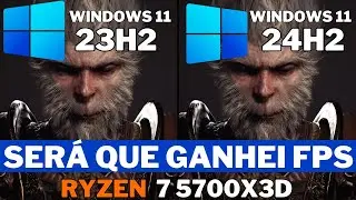 Windows 11 23H2 vs Windows 11 24H2 no Ryzen 7 5700X3D