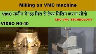 tapper milling operation on vmc || vmc programming