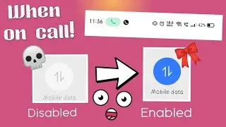 How to keep mobile data on during calls!