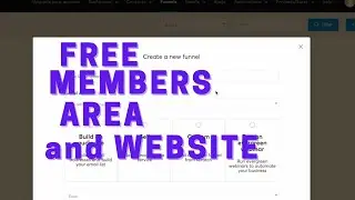 Patreon Substitute, website with members only area, free funnels, course, sell anything, make money