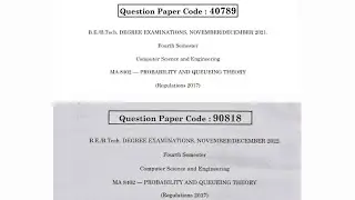 PQT 2 Previous year question paper Explanation in Reg 2017 Anna university