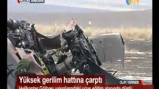 Ankara'da askeri helikopter düştü: 2 şehit