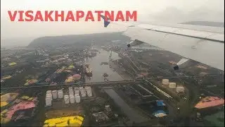Flight Landing at Visakhapatnam airport | Vizag |