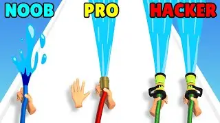 NOOB vs PRO vs HACKER in Pressure Washing Run