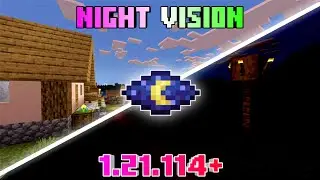 Best Night Vision Mod For Minecraft 1.21.124+ | Minecraft Night Vision Texture Pack