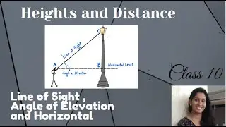 130 : Heights and Distances | Class 10 | By , Ms. Anila