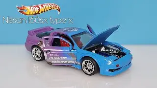 custom hot wheels nissan 180sx type x