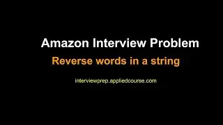 Reverse the words in a string | Applied AI Course