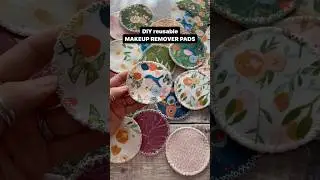 DIY makeup remover pads - tutorial linked above #upcycling #fabricscraps #sewingtutorial #sewingtips