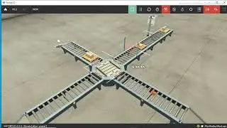 Automated box shorting project on plc and factory io