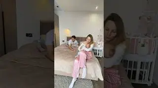 засняли утро с Евочкой👨‍👩‍👧🎀теперь мы просыпаемся в темноте🌚