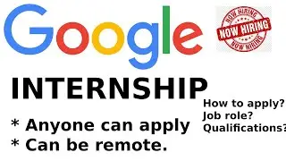 Google Internship | Software Engineering Intern | Can be remote(Seoul) | Apply Now