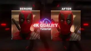 4K Quality Tutorial | After Effects & Topaz Video AI
