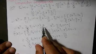 Example on Legendre polinomials