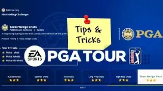 EA Sports PGA Tour | PGA Coaching Challenges |Texas Wedge Shots Tutorial